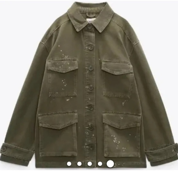 Zara Multi Pocket Jacket Small 
Khaki Military
95.0
Size: S | Zara
Worn once - Picture 10 of 12